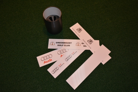 logo golf hole cup