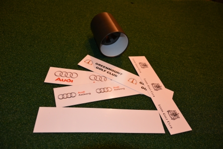 logo golf hole cup liner